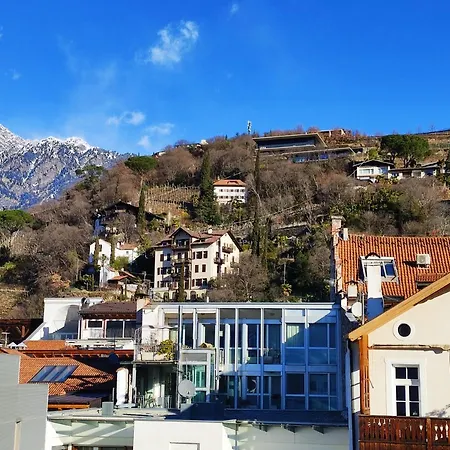 Luxus Penthouse Mit Terrasse, Garage, Fahrradraum Und Infrarotsauna 公寓 梅拉诺