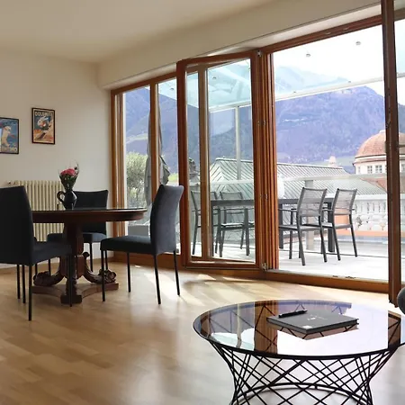 شقة Luxus Penthouse Mit Terrasse, Garage, Fahrradraum Und Infrarotsauna