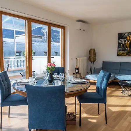 公寓 Luxus Penthouse Mit Terrasse, Garage, Fahrradraum Und Infrarotsauna
