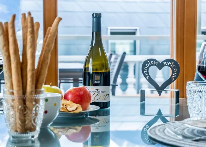 Lejlighed Luxus Penthouse Mit Terrasse, Garage, Fahrradraum Und Infrarotsauna Merano