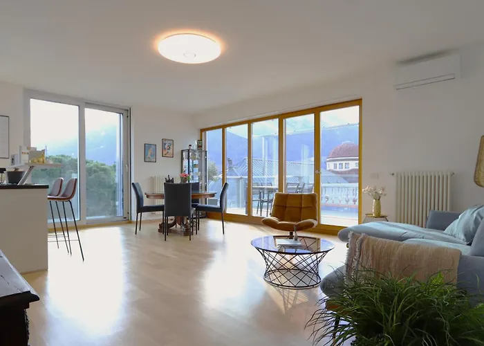 Luxus Penthouse Mit Terrasse, Garage, Fahrradraum Und Infrarotsauna Apartmán