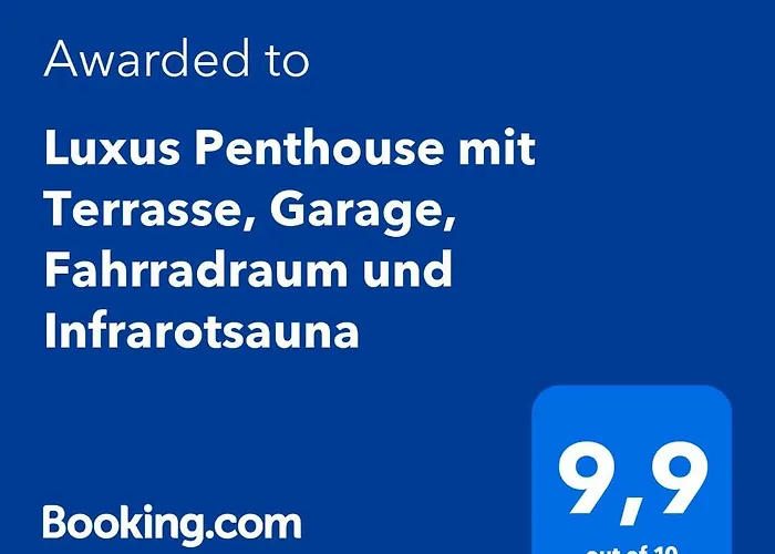 Daire Luxus Penthouse Mit Terrasse, Garage, Fahrradraum Und Infrarotsauna